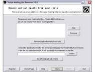 FXstyle Mailing List Remover screenshot